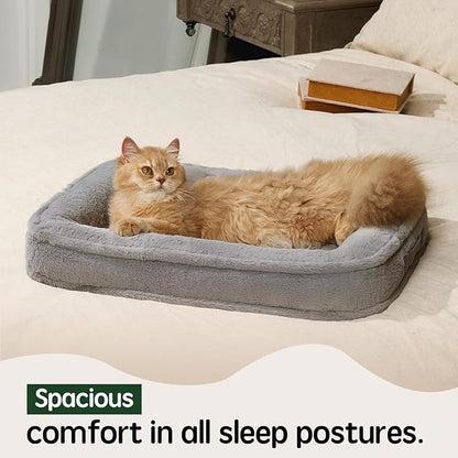BALANCE Large Dog Bed, Orthopedic Dog Bed, Waterproof Dog Bed with Removable and Washable Cover, Bolster Dog Soft Sofa Bed with Nonskid Bottom, Dog Beds for Large Dogs
