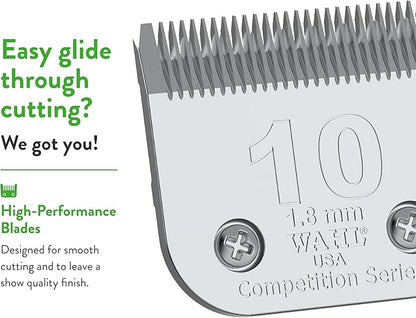 Wahl Professional Animal #10 Medium Competition Series Detachable Blade with 1/16-Inch Cut Length (#2358-100),Steel