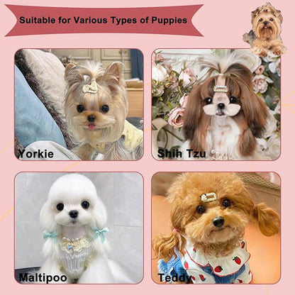 Folding Small Dog Grooming Brush - Perfect for Shih Tzus, Yorkies, and Maltipoos - Ideal Puppy Hair Brushes for Maltese and Small Breeds (Red)