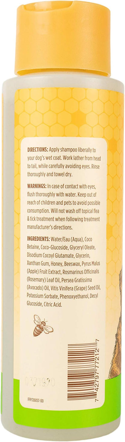 Burt's Bees for Pets Deodorizing Dog Shampoo with Apple and Rosemary, 95% Natural Origin Formulas, Dog Deodorizing Shampoo - Gentle Dog Shampoo, Best Dog Shampoo for Smelly Dogs, 16 oz