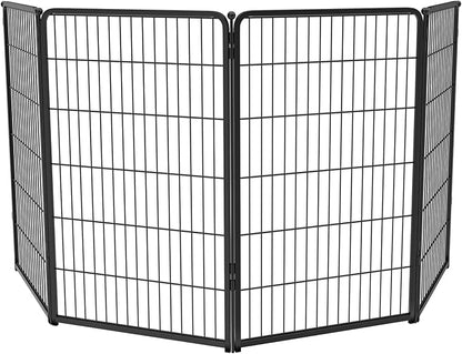 FXW Homeplus Dog Playpen for Indoor Use - Stress-Free and Safe Play, Heavy Duty 45 Inch 4 Panels Dog Pen for Large Dogs, Black│Patented