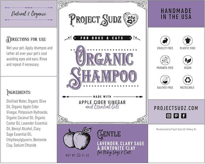 Gentle All Natural Dog Shampoo | Liquid Shampoo for Dogs | Lavender