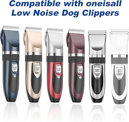Pet Dog Grooming Replacement Blades: Low Noise Pet Clipper Replacement Blades for ONEISALL Dog Low Noise Dog Clipper & Dog Hair Vacuum Clipper
