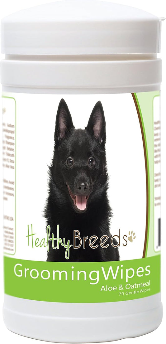 Healthy Breeds Schipperke Grooming Wipes 70 Count