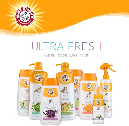 Arm & Hammer for Pets Ultra Fresh Itch Relief Shampoo With Oatmeal & Aloe Value Size With Pump 24oz | Great Smelling Dog Grooming Supplies, Bathing Supplies, Wash, Puppy Shampoo, Pet Shampoo