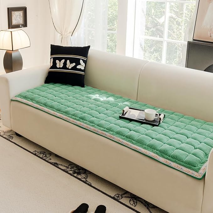 Dog Couch Cover Protector, Couch Cover for Dogs Washable, Pet Couch Covers for Sofa, Non Slip Dog Bed Sofa Cover (Green, 27.6" x 59.1")