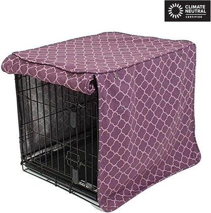 Molly Mutt Royals Dog Crate Cover, 100% Cotton Canvas Cover with 2 Roll-Up Panels, Ideal for Dog or Cat Crate, Durable, Washable, and Free of Harmful Chemicals, 30" x 21" x 24"