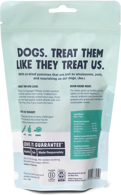 WEST PAW, Air Dried Dog Treat, Bison Tripe