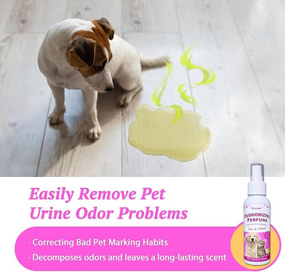 Potty Training & Deodorizing Perfume Spray - Dog Training & Behavior Aids | Stop Dog Marking, Puppy & Dog Pee and Poop Training Spray Kit (3.38 Fl Oz/100ml)
