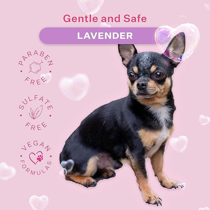 Paris Hilton Pet Iconic Lavender Scent No-Rinse Dog Shampoo, Waterless Dog Wash, Hypoallergenic, 280ml – Quick Clean for Dogs, Easy Grooming, No Rinse Needed