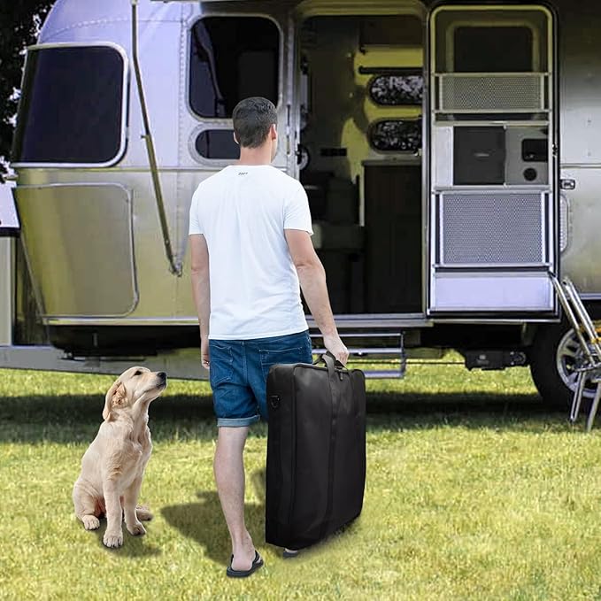 42" Dog Playpen Storage Bag, Suitable for Foldable Exercise Pet Playpens, Dog Fence Travel Bag with Handles for Camping and RV Trip, Waterproof Oxford Fabric