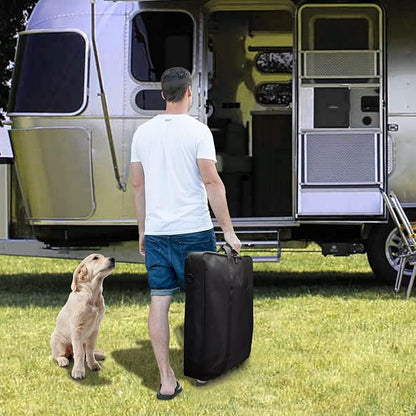 42" Dog Playpen Storage Bag, Suitable for Foldable Exercise Pet Playpens, Dog Fence Travel Bag with Handles for Camping and RV Trip, Waterproof Oxford Fabric