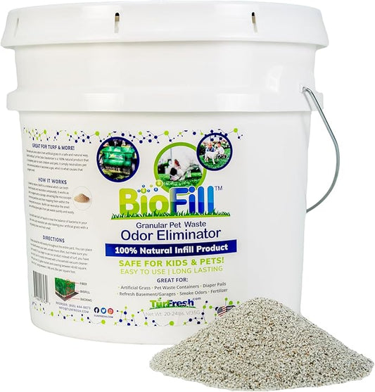 Pet Deodorizer Granular Infill for Artificial Grass Turf, All Natural Dog Urine Neutralizer, Outdoor Use 3.5 Gallon Pail