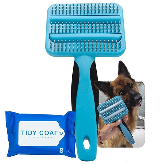 Tidy Coat™ Wet Wipe Dog Brush, Dog Grooming, Dog Accessories,