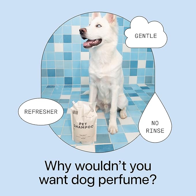 DedCool Pet Shampoo (01 Taunt, Refill 45 OZ) Tear-Free, for Sensitive Skin, Hypoallergenic, Dry Skin & Itch Relief, Deodorizing Shampoo & Conditioner for Dogs & Cats, Vegan, Clean, Non-Toxic