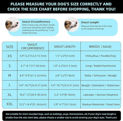 Dog Muzzle, Breathable Soft Muzzle for Extra Small Dogs to Anti & Prevent Barking Biting Chewing, Reflective & Adjustable Basket Muzzle with Air Mesh for Dachshund Blue XS