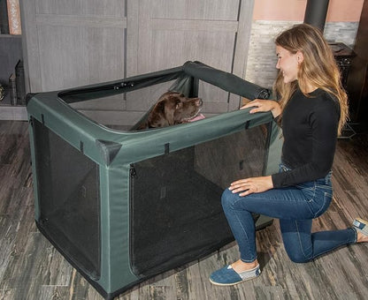 Pet Gear Insta-Fold Soft Crate for Dogs, 36", Dark Cypress