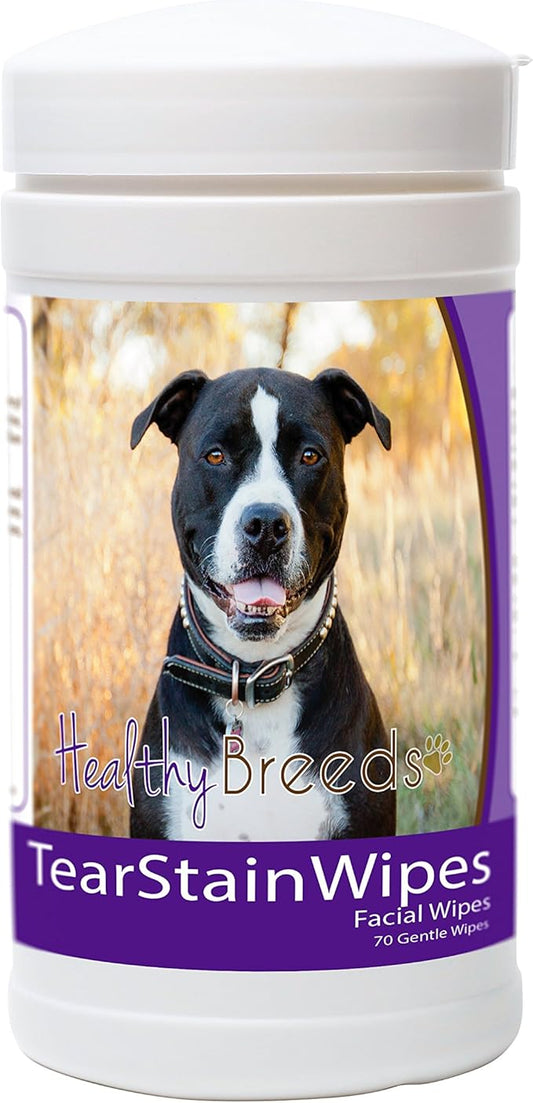 Healthy Breeds Pit Bull Tear Stain Wipes 70 Count