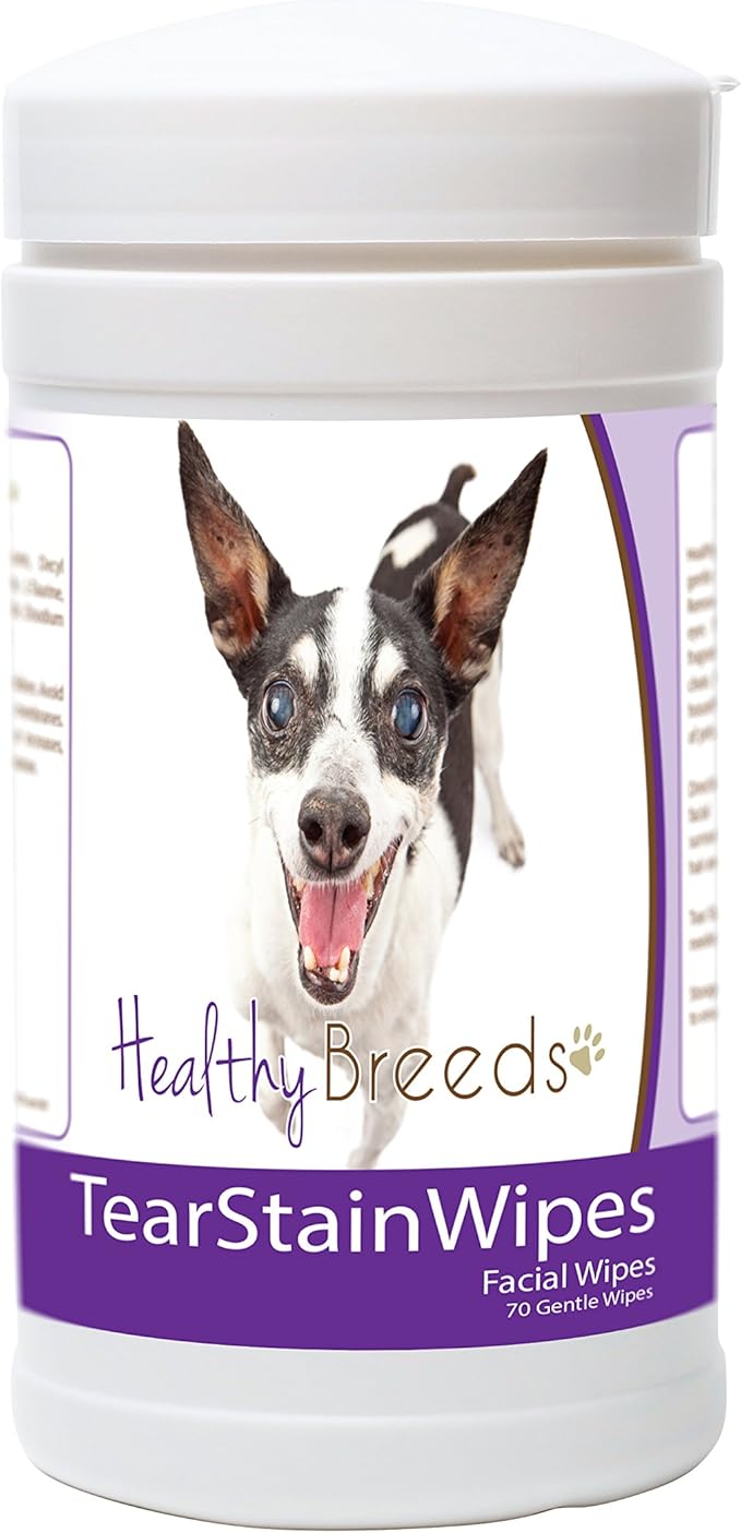 Healthy Breeds Rat Terrier Tear Stain Wipes 70 Count