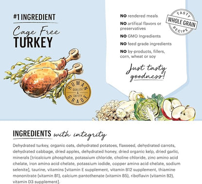 The Honest Kitchen Dehydrated Whole Grain Turkey Dog Food, 7 lb Box