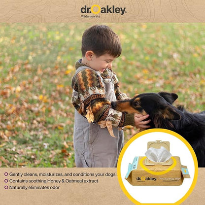 Daily Natural Dog Wipes, Unscented, 100 Ct, Gentle, Moisturizing, Odor-Eliminating, Alcohol-Free, Vet Approved