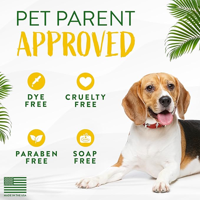 TropiClean Hypoallergenic Dog Wipes for Paws and Butt | Fragrance Free Dog Grooming Wipes | Safe for The Face | Puppy & Cat Friendly | 400 Count