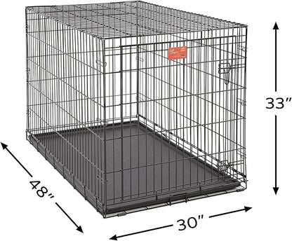 MidWest Homes for Pets Life Stages LS-1648 Single Door Folding Crate for X-Large Dogs(91 - 110lbs)