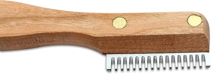 Mars Professional Dog Stripping Knife Grooming Tool with Ergonomic Handle, Specialty Double Usage, Made in Germany, Coarse