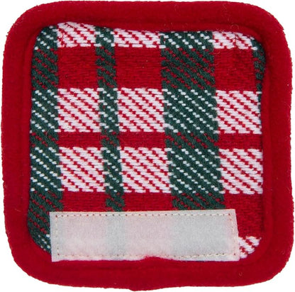 Puppia Festive Dog Leash Checkered Pattern for Small and Medium Dog, Red, Medium