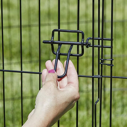 MidWest Homes for Pets Dog Exercise Pen & Playpen, 24" W x 42" H, with Door, Black