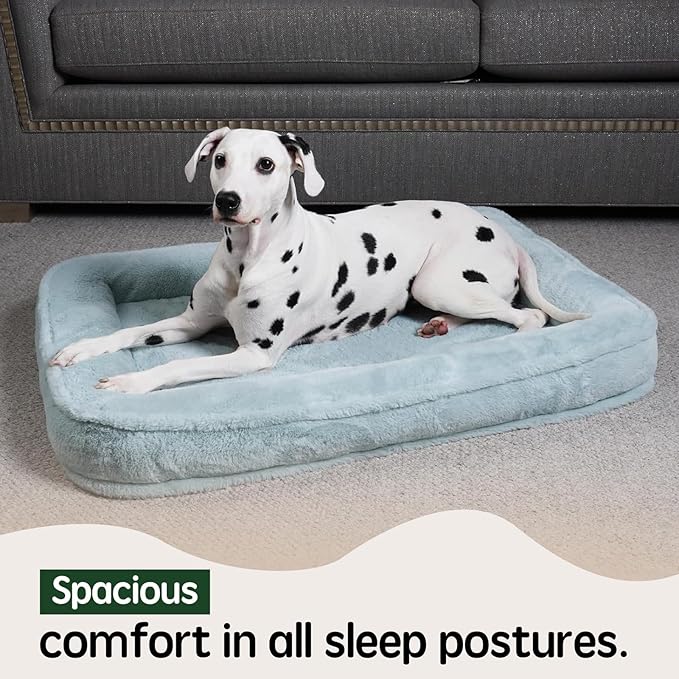 BALANCE Large Dog Bed, Orthopedic Dog Bed, Waterproof Dog Bed with Removable and Washable Cover, Bolster Dog Soft Sofa Bed with Nonskid Bottom, Dog Beds for Large Dogs