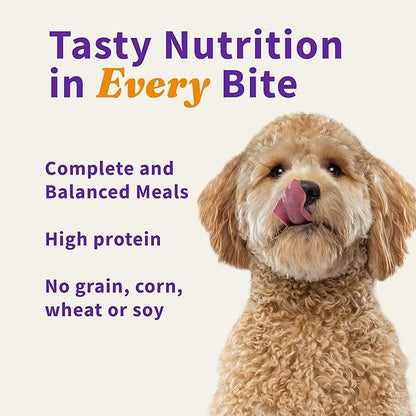 Halo Meal Bites Freeze Dried Raw Dog Food, Turkey Recipe, Real Meat Dog Food Bag, Adult Recipe, 14-OZ Bag