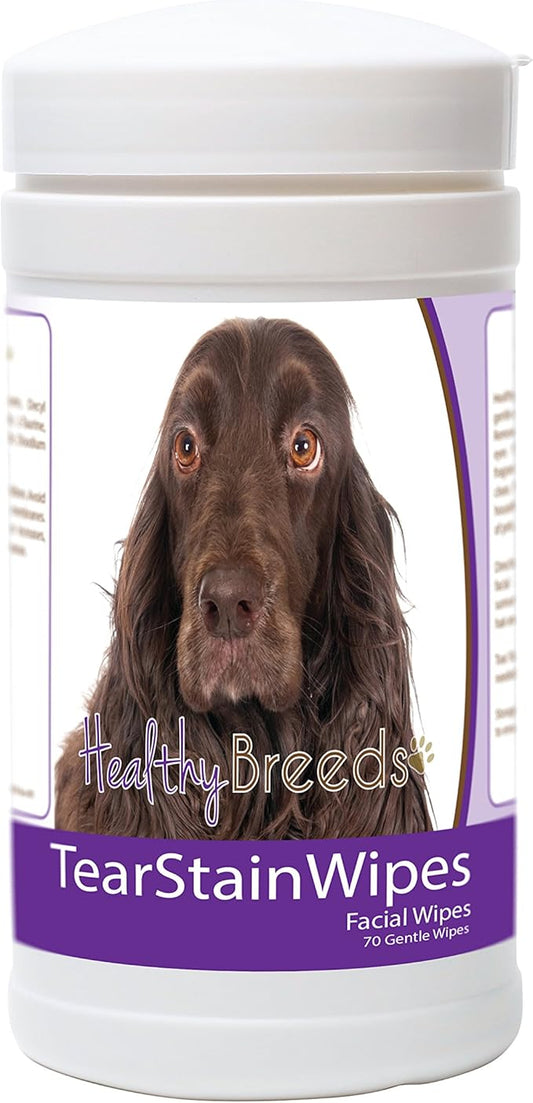 Healthy Breeds Field Spaniel Tear Stain Wipes 70 Count