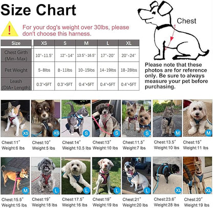 Dog Harness Step-in Breathable Puppy Cat Dog Vest Harnesses for Small Medium Dogs Beige Checkered