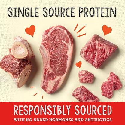 Stella & Chewy's Freeze Dried Raw Grass-Fed Beef Meal Mixers – SuperBlends Dog Food Topper – Grain Free, Protein Rich Recipe – 16 oz Bag