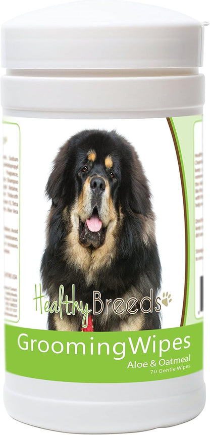 Healthy Breeds Tibetan Mastiff Grooming Wipes 70 Count