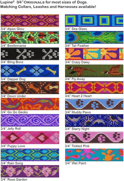 LupinePet Originals 3/4" Alpen Glow 16-26" No Pull Harness for Small-Medium Dogs