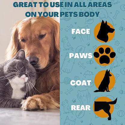 FurryFriends Pet Wipes | Unscented | Hypo-allergenic | Alcohol Free| Deodorizing | Removes Loose Hair & Dirt | Incredibly Clean | 4 Pack
