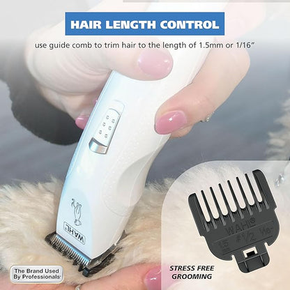 Wahl Yelp-Free Battery-Operated Dog Trimmer for Grooming – Ideal for Detail Trimming Face, Paws, & Ears for Dog Hair Removal - Model 3026955