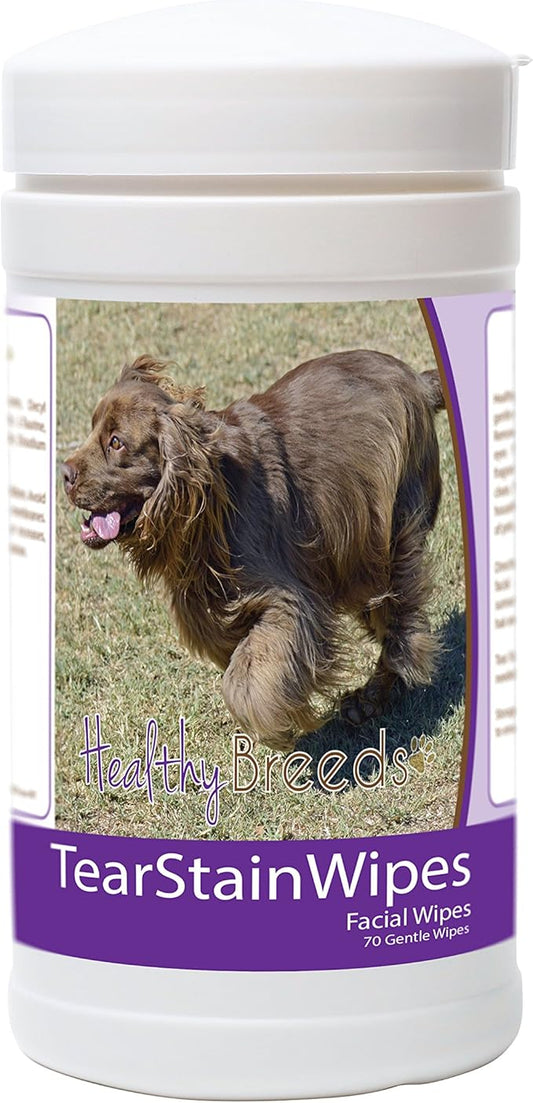 Healthy Breeds Sussex Spaniel Tear Stain Wipes 70 Count