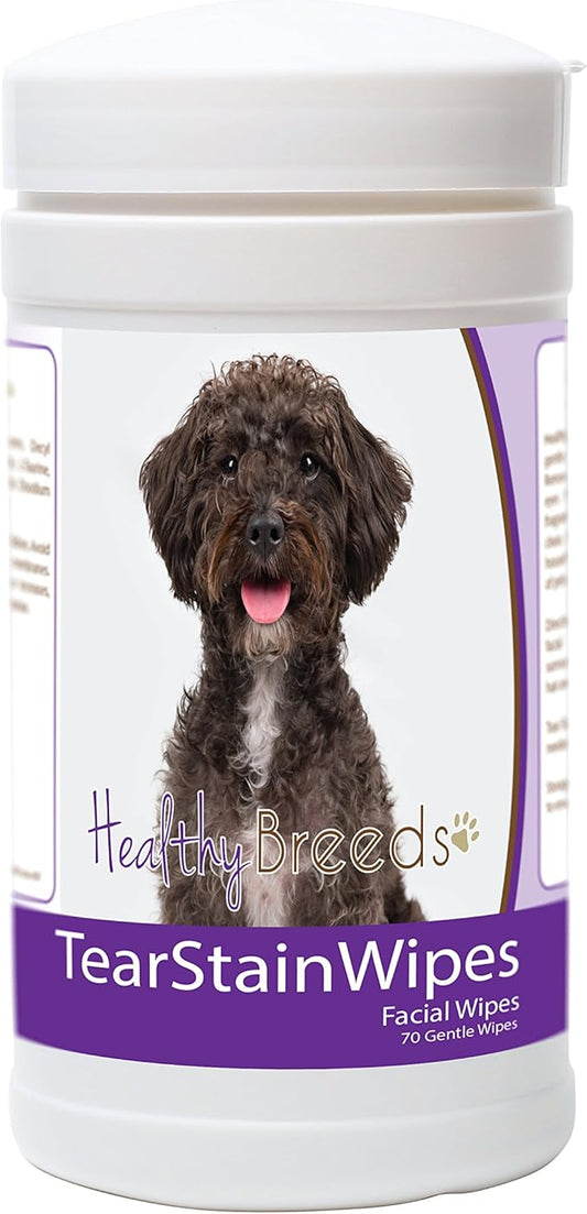 Healthy Breeds Schnoodle Tear Stain Wipes 70 Count