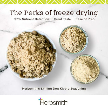 Herbsmith Kibble Seasoning – Freeze Dried Wild-Caught Whitefish – DIY Raw Coated Kibble Mixer - Dog Food Topper for Picky Eaters, 6 oz [Bundle x4]