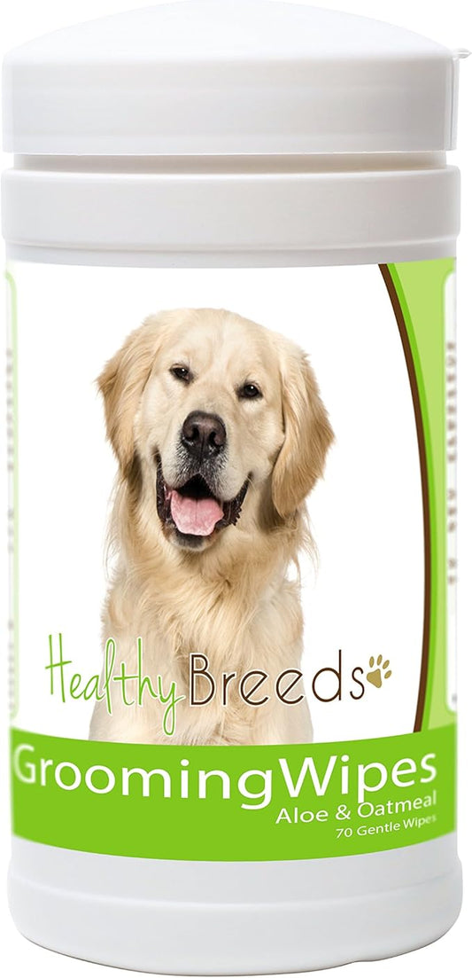 Healthy Breeds Golden Retriever Grooming Wipes 70 Count