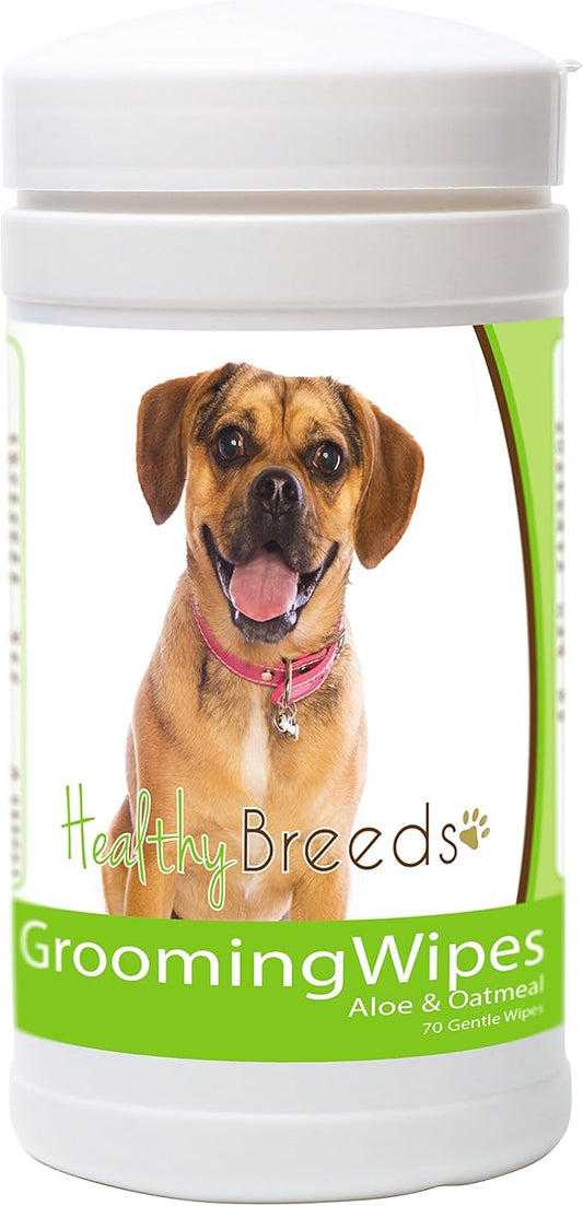 Healthy Breeds Puggle Grooming Wipes 70 Count