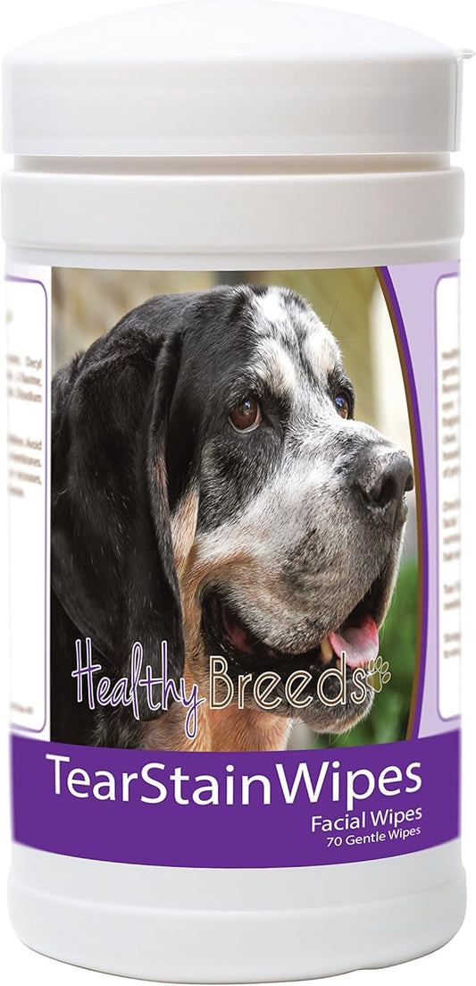 Healthy Breeds Bluetick Coonhound Tear Stain Wipes 70 Count