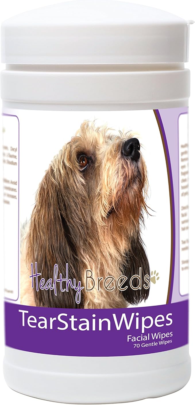 Healthy Breeds Petits Bassets Griffons Vendeen Tear Stain Wipes 70 Count