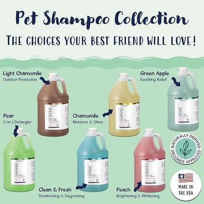 Bobbi Panter Itchy Dog Shampoo for Soothing Skin Relief, Naturally Derived Ingredients, Tear-Free, Salt-Free, Paraben-Free, pH-Balanced, 20:1 Concentrated Formula, Green Apple Scent, 13 Oz.