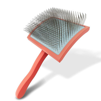 Slicker Brush for Dogs, for Golden Doodles with Long Hair, for Large Pet Dogs, Grooming Pet Hair - red（Large）