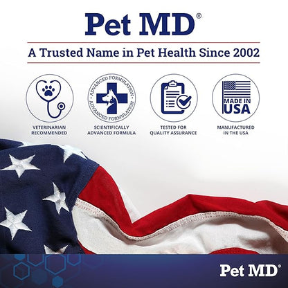 Pet MD Body Spray for Dogs & Cats - Deodorizing Dog Perfume Reduces Static & Eliminates Odor - Long Lasting Pet Cologne Spray for Dogs - Pina Colada Scent - 8 oz