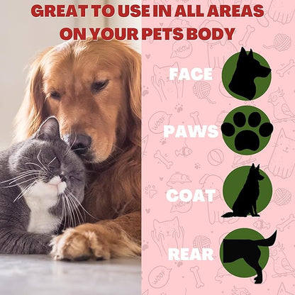 FurryFriends Pet Wipes | Strawberry | Hypo-allergenic | Alcohol Free| Deodorizing | Removes Loose Hair & Dirt | Incredibly Clean | 200 ct. 1 Pack